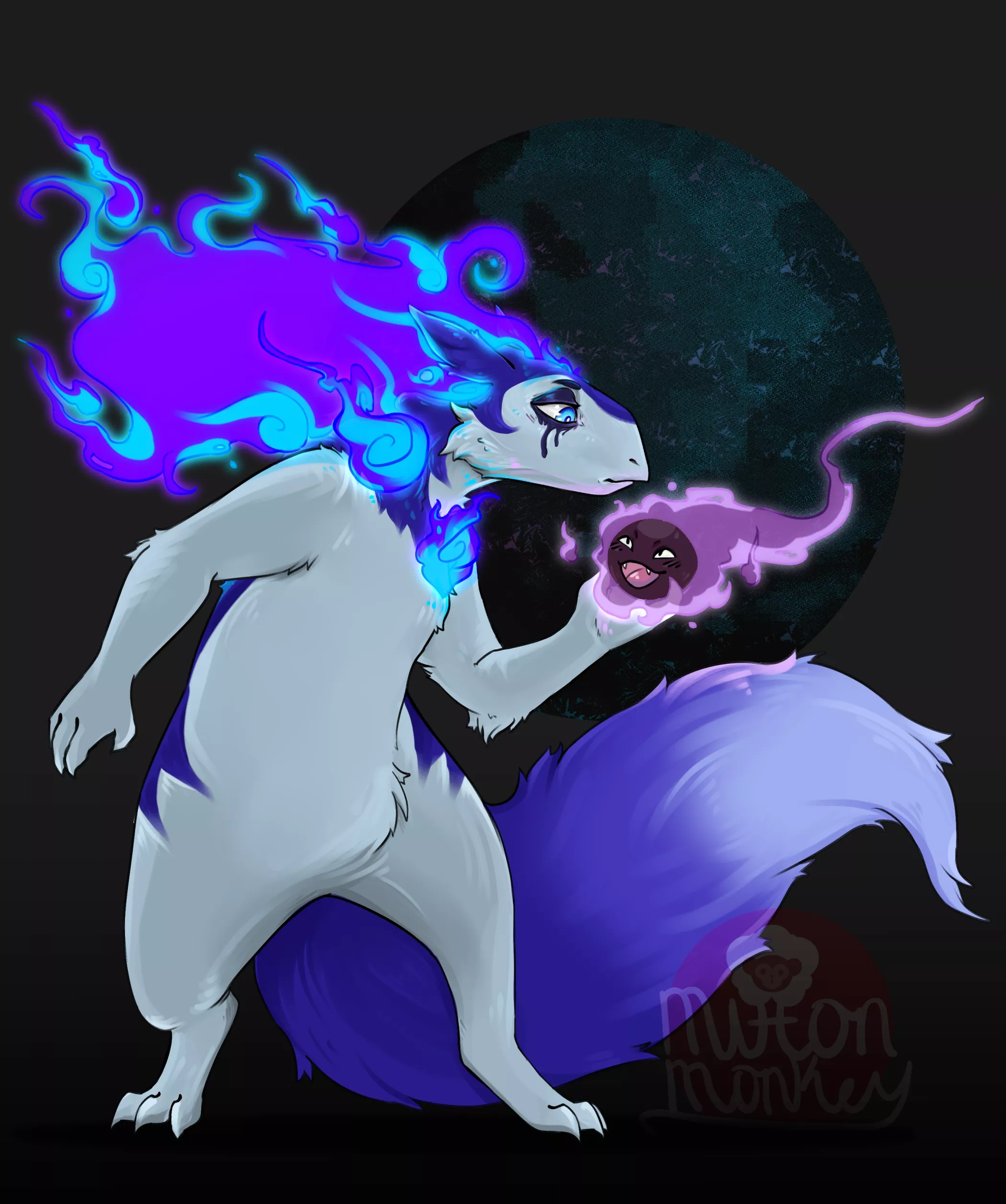 100 furry challenge: Void-lizard (art by me)