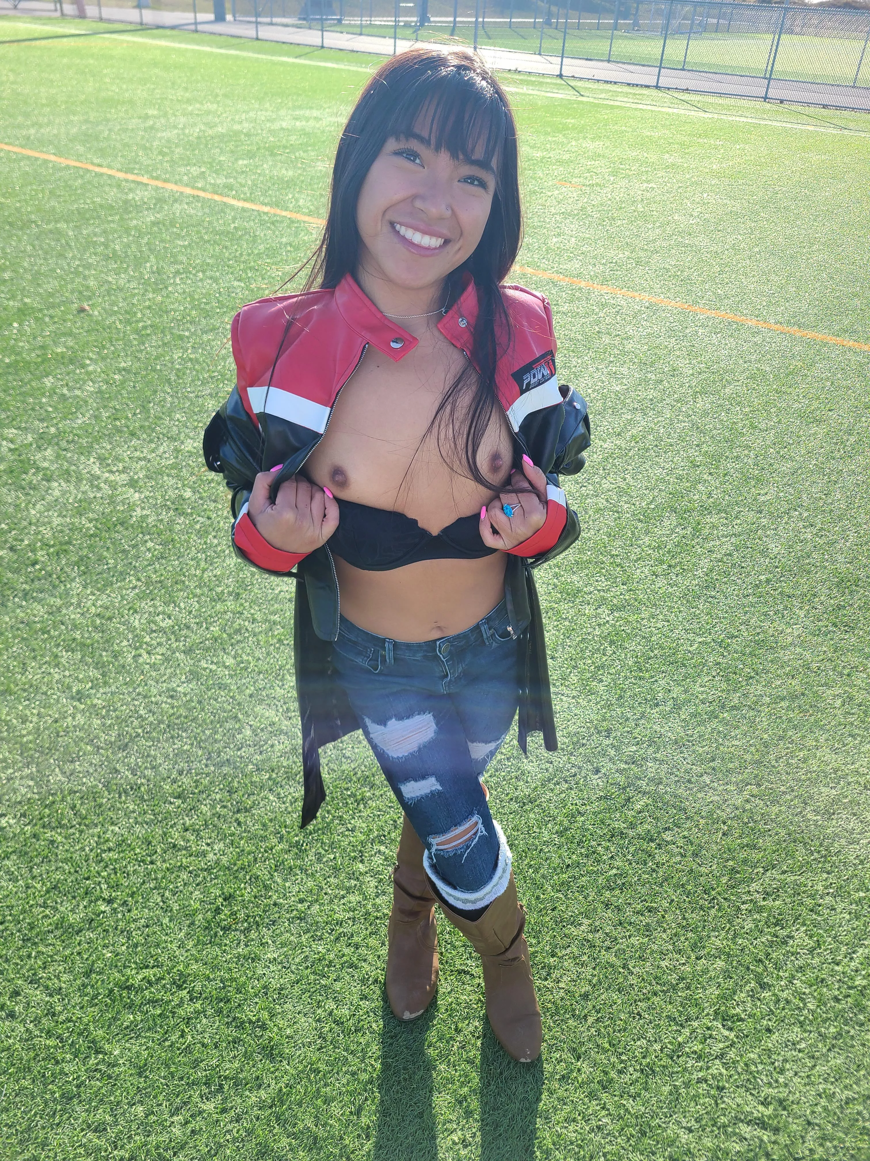 asian whore exposed outside