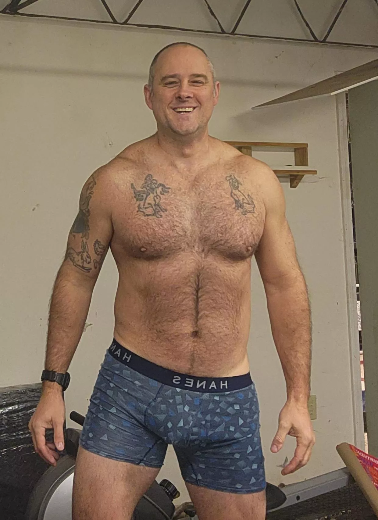 Benefit of a home gym.