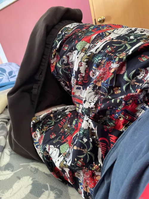 Christmas themed satin boxers