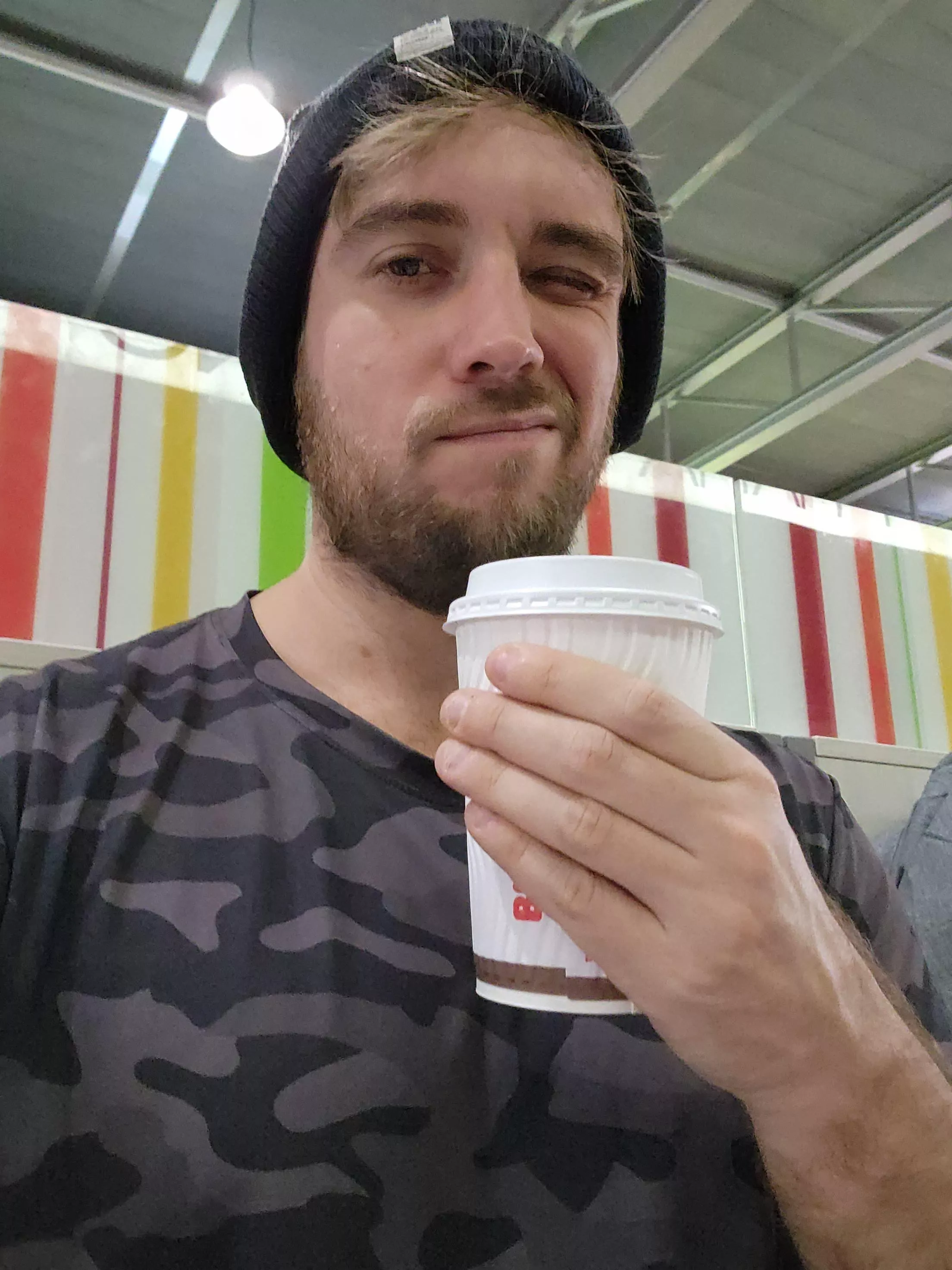 Enjoying the morning coffee ☕️