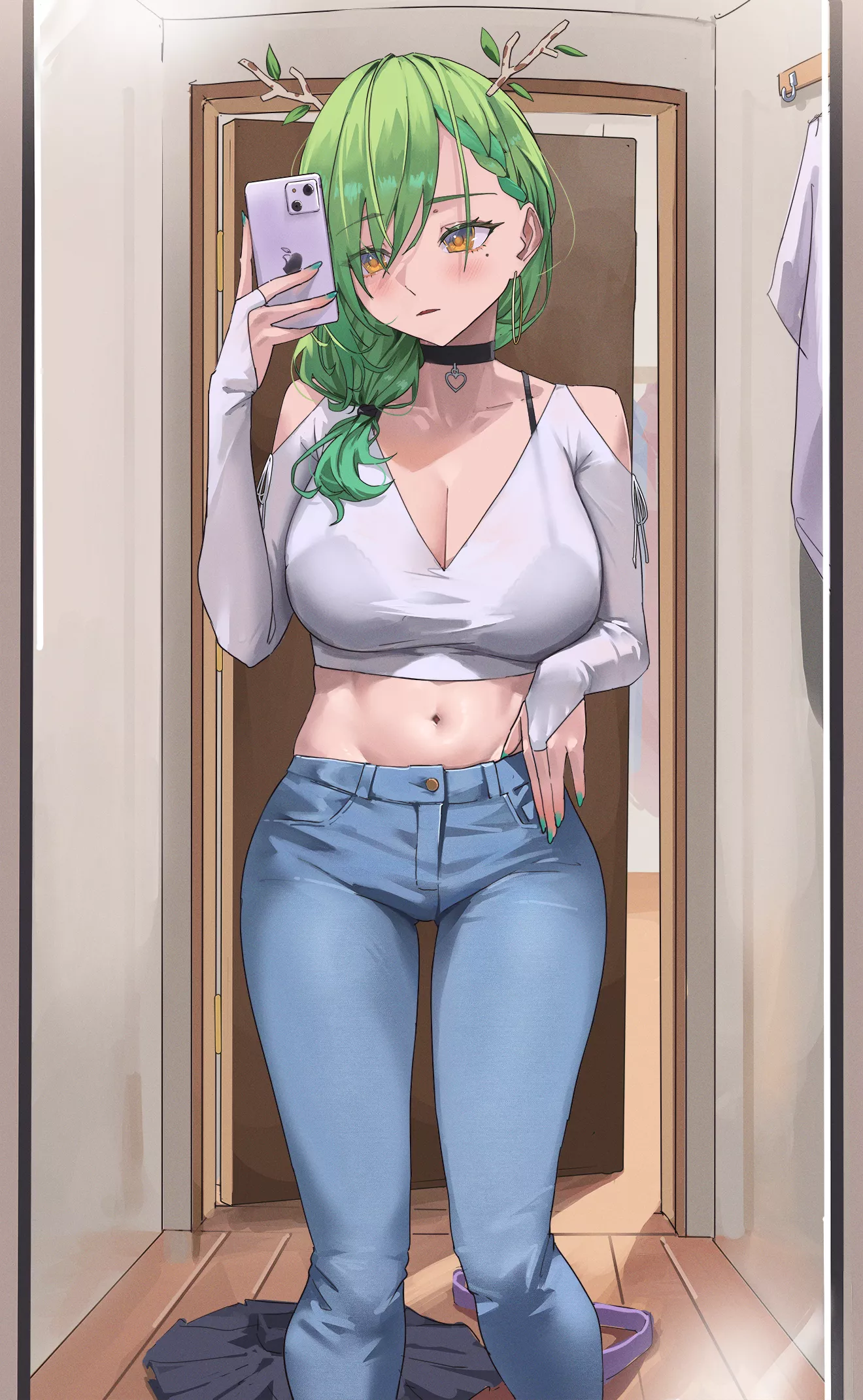 Fauna taking a selfie [Hololive / VTuber]