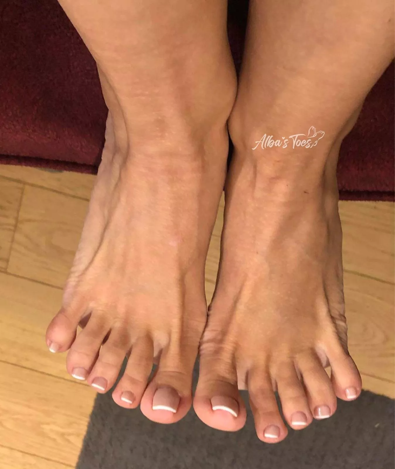 Finally, French...Thanks to my friend who made it possible for me to have a pedicure❤️