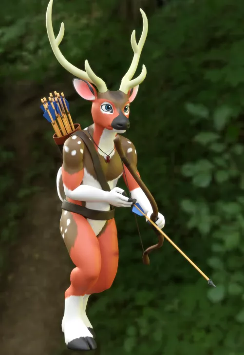 Having trouble finding fursuit makers who do suits like my sona below that aren't quite toony but aren't super realistic either. Any suggestions? (bonus points if they're open for comms or opening soon)