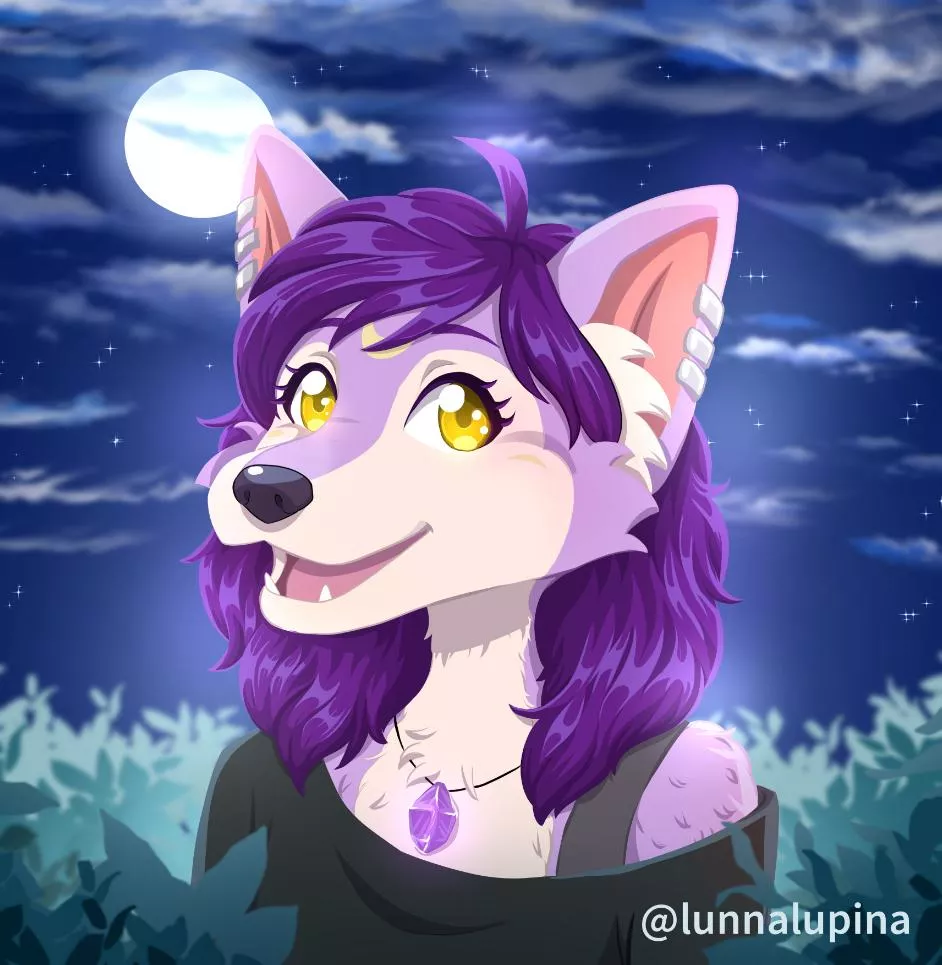Hey guys! I updated my fursona! What did you think? I love this nocturnal and mystical atmosphere. Do you like day or night?