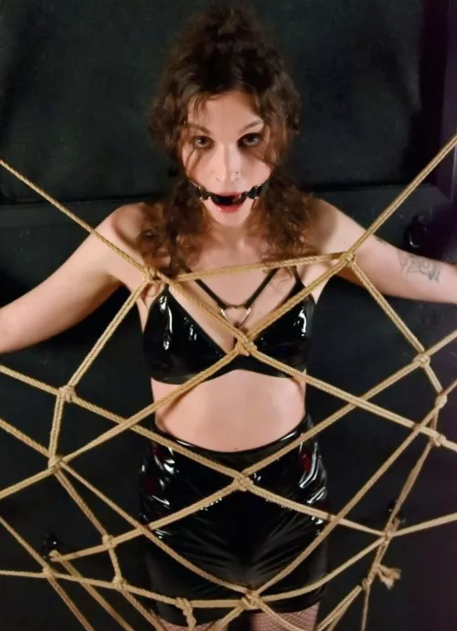 I got caught in the rope spiders web 🕸️ apparently this spider likes his prey quiet, and aroused, spinning ropes to rub against me in just the right place