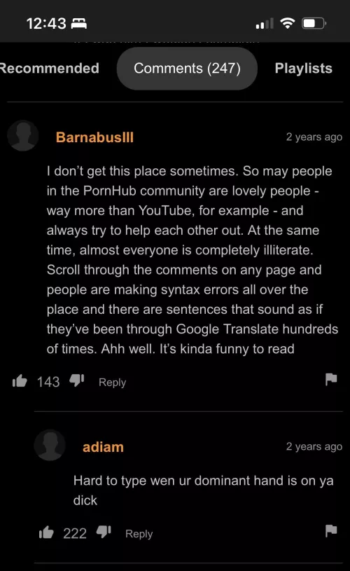 I literally cannot stop laughing at this interaction. The first comment itself is such a gem