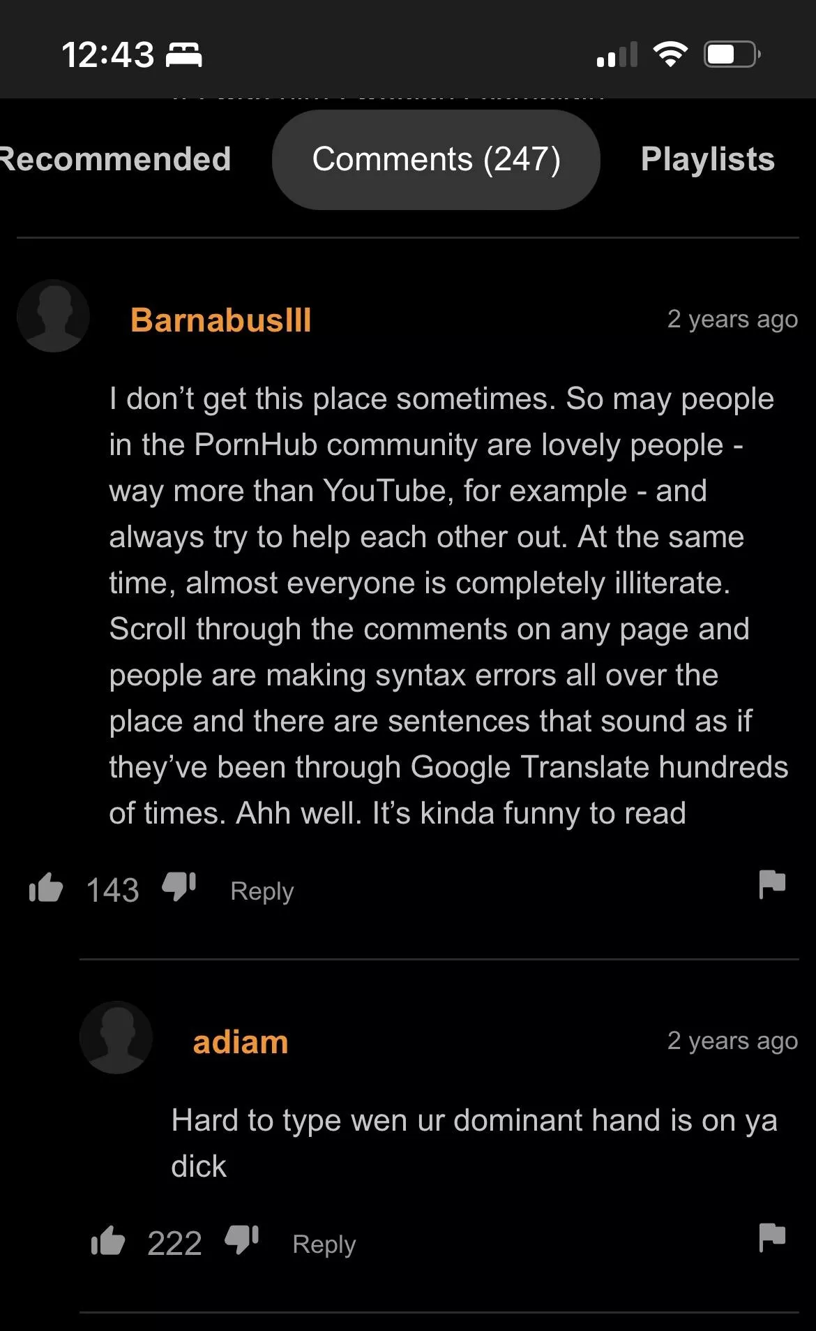 I literally cannot stop laughing at this interaction. The first comment itself is such a gem