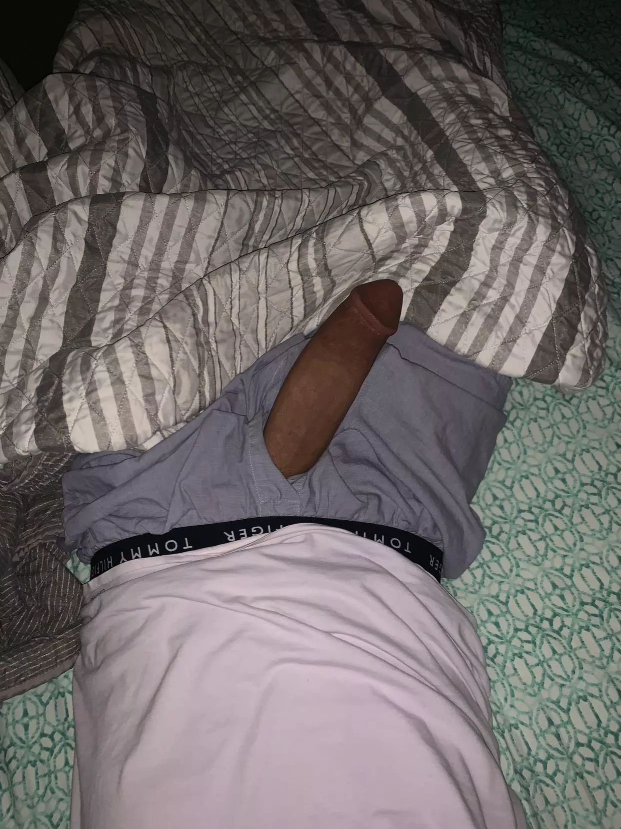 In bed watching tv 🥱😏