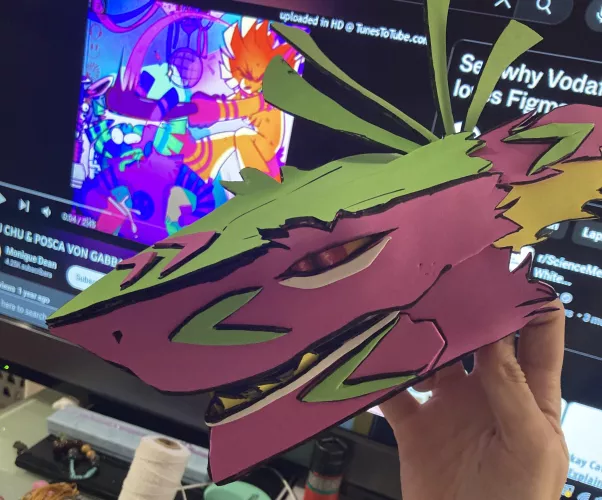 My first paper puppet!