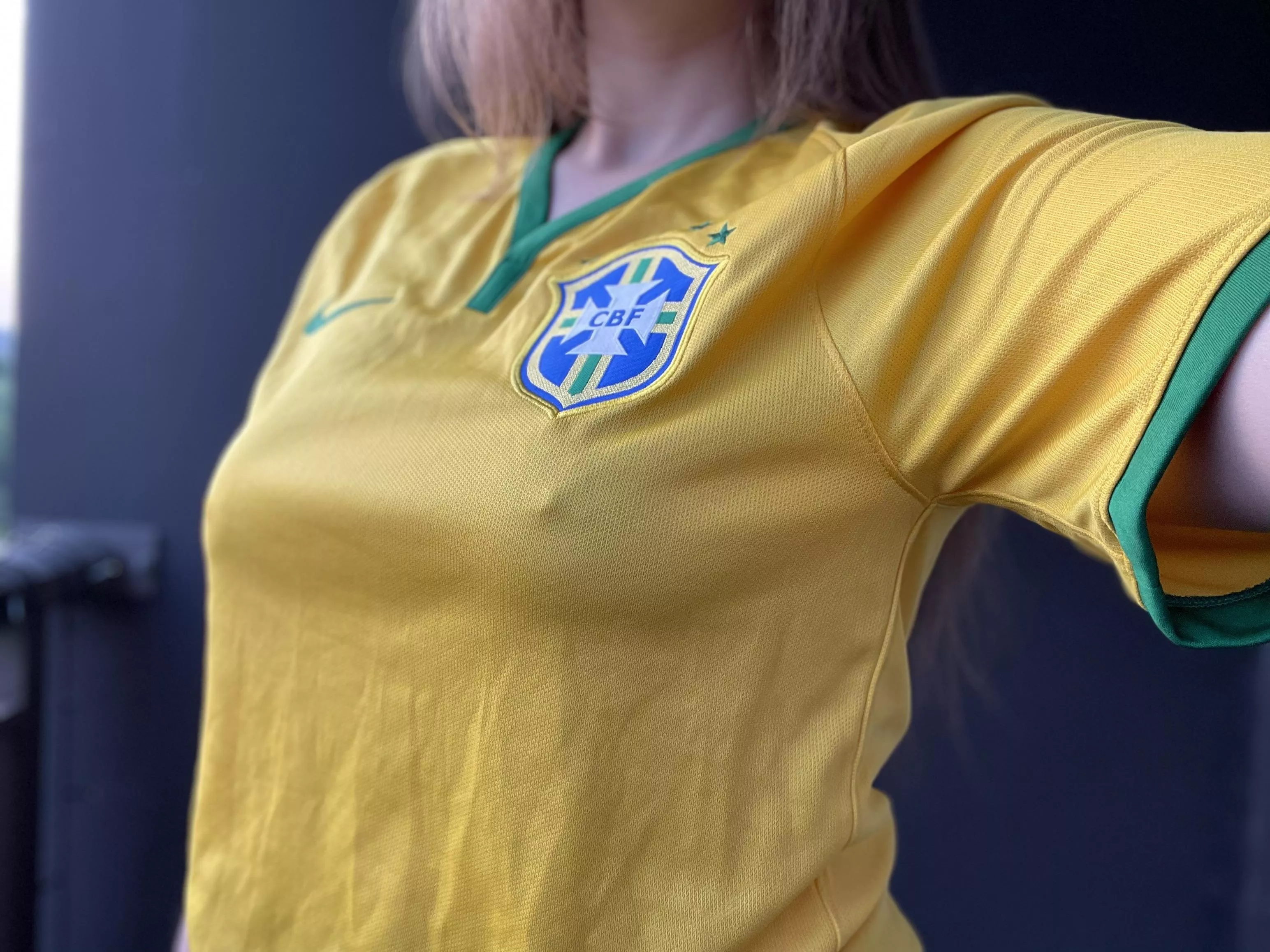 Obsessed with Neymar and going out braless