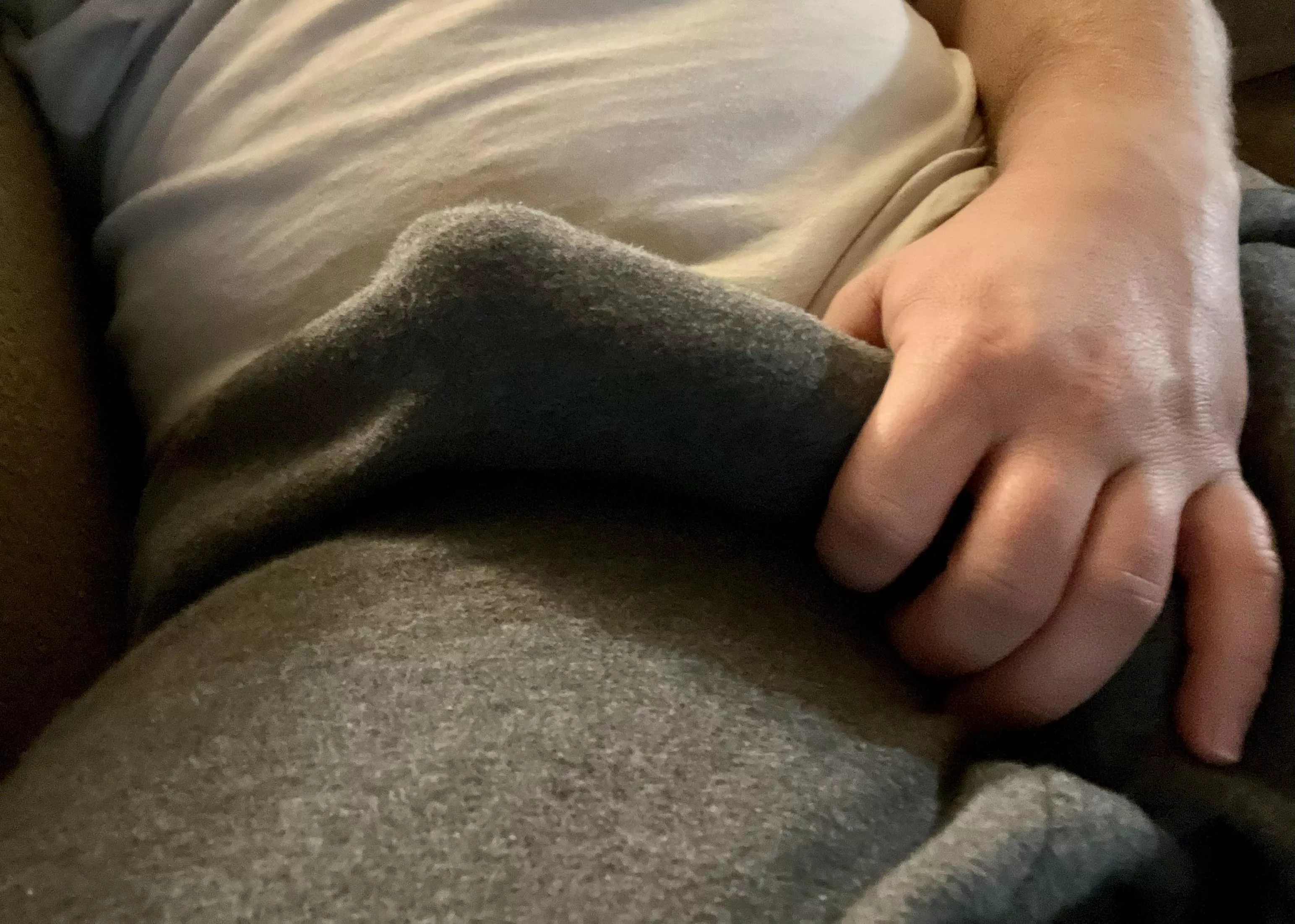 Sweatpants always make me hard