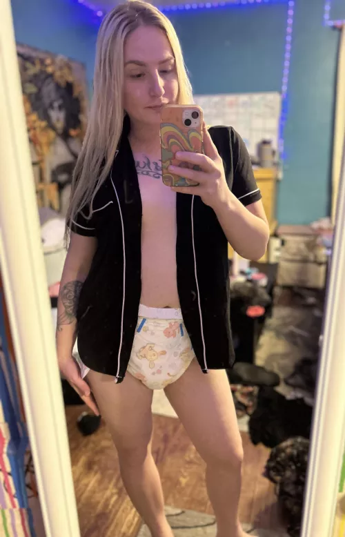 Time to relax in my PJ’s after a shower.