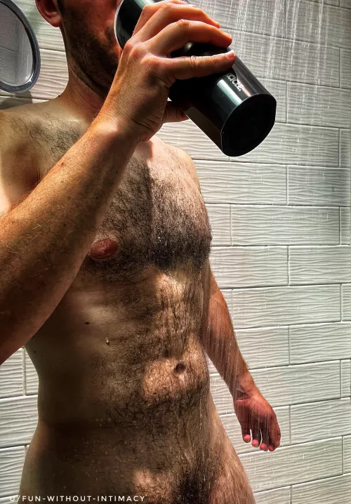 What about a shiny shower tumbler?