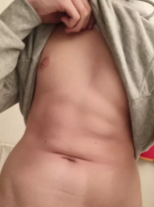 You guys like my abs in progress?