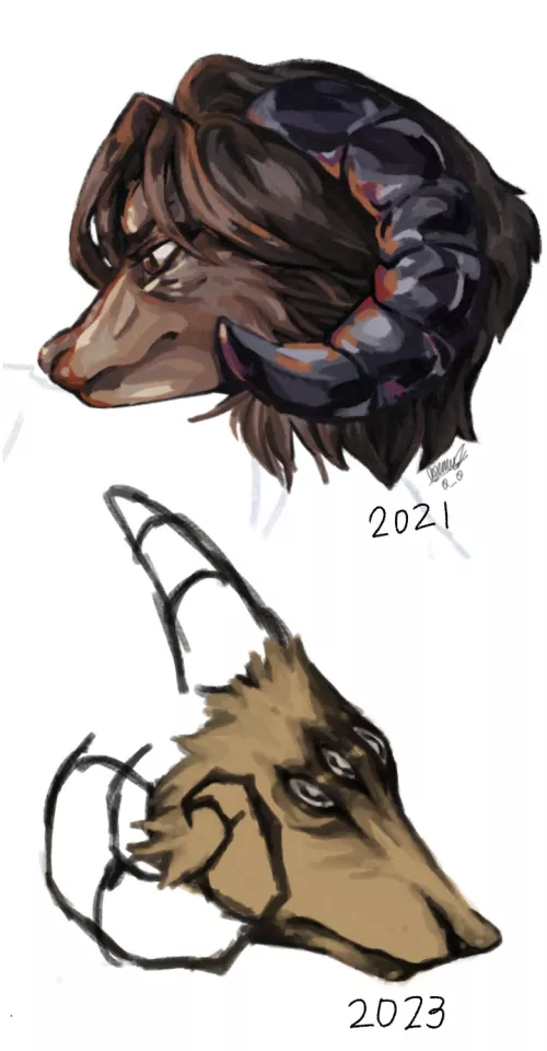 2 wip's in 2 different years... (art by me)
