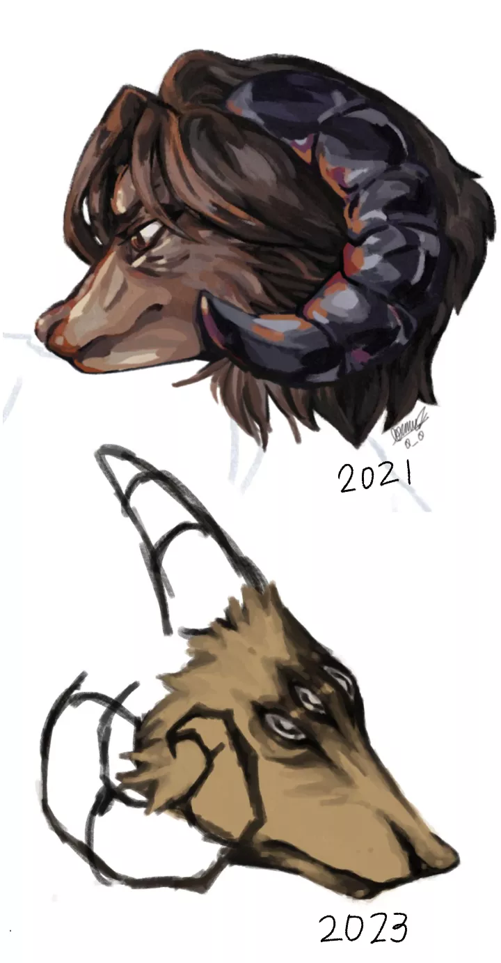 2 wip's in 2 different years... (art by me)