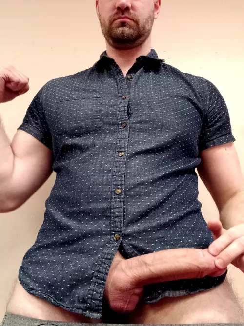 Admit it, it we were coworkers, you'd be trying to fool around with my huge thick cock at work.