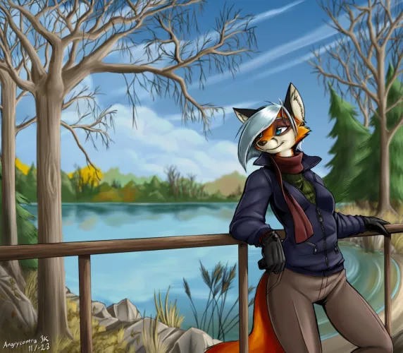 Autumn Lake (art by me)