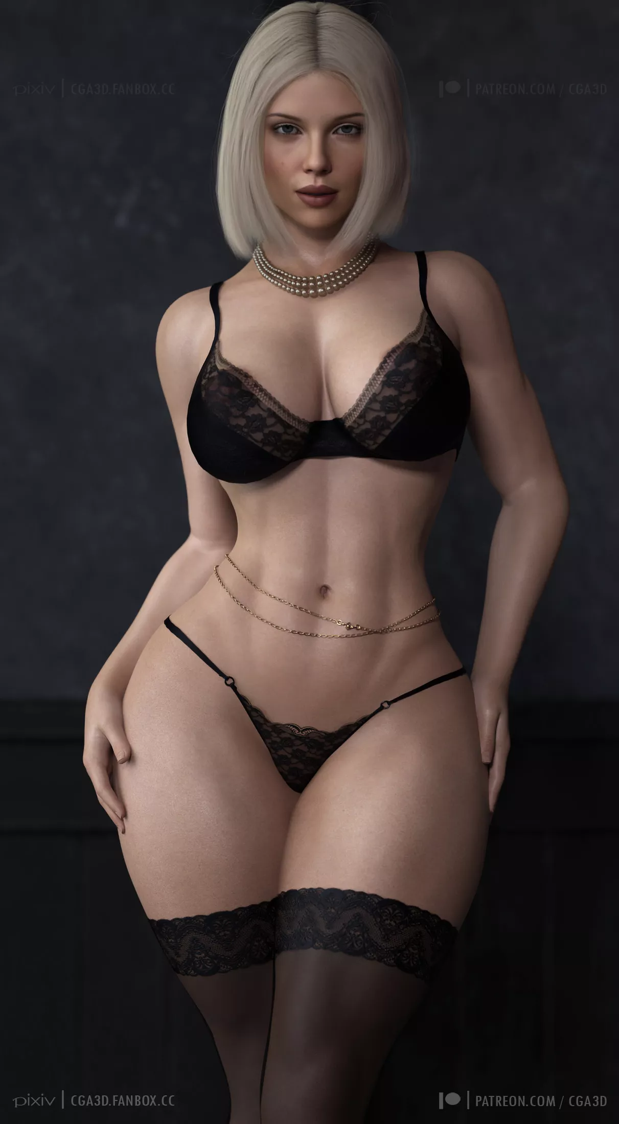 Blonde Black Widow (Cga3D) [Marvel]