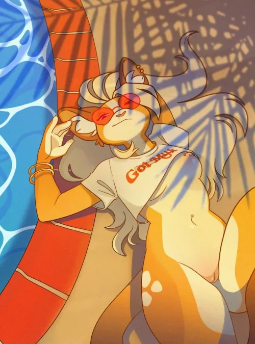 Cutie by the pool [f] (merlinmakes)