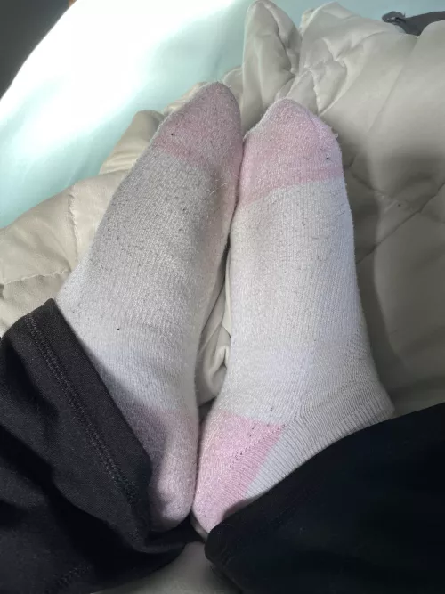 Day 1 on a new pair, they’re already getting damp 🙈