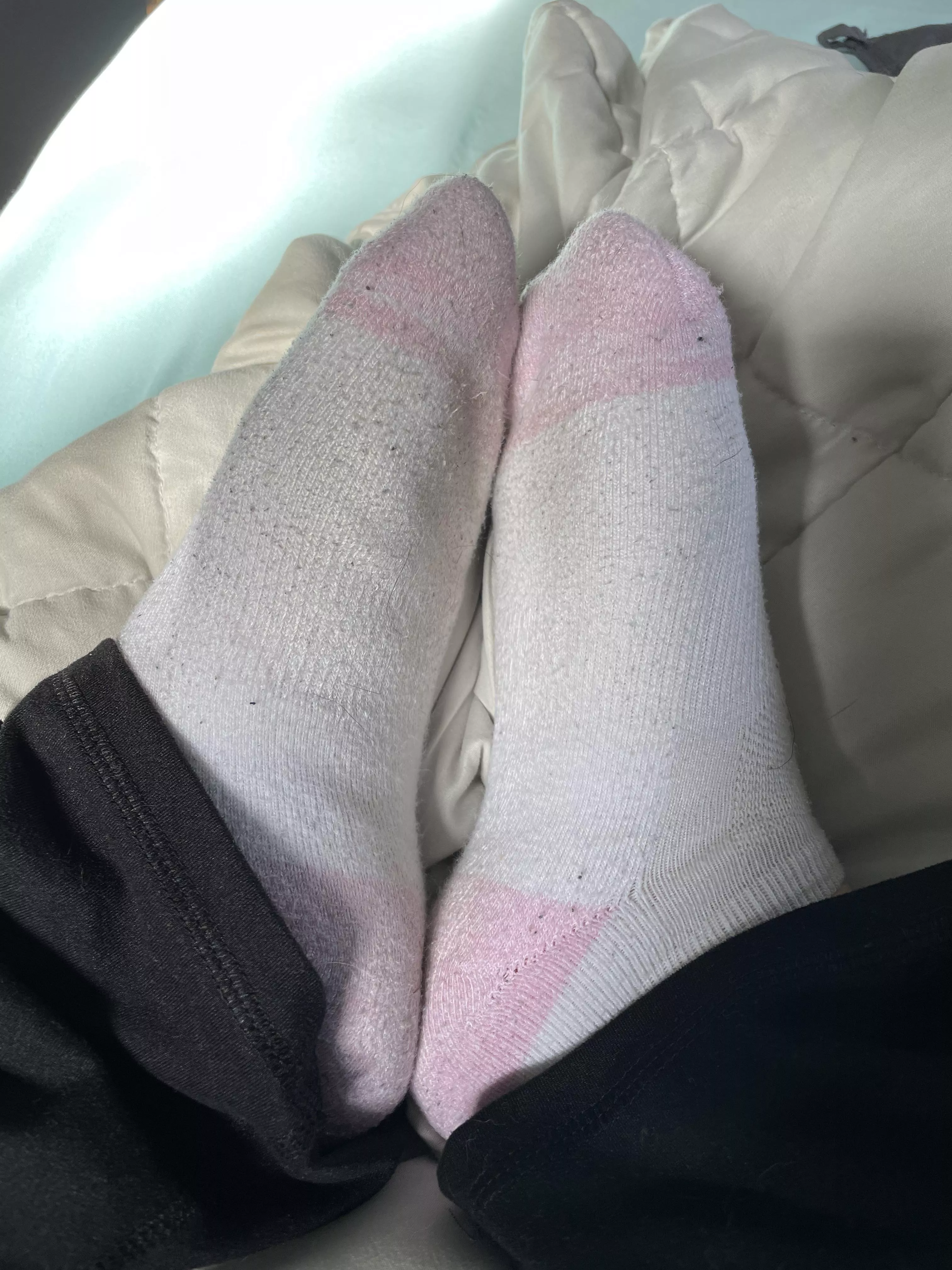 Day 1 on a new pair, they’re already getting damp 🙈