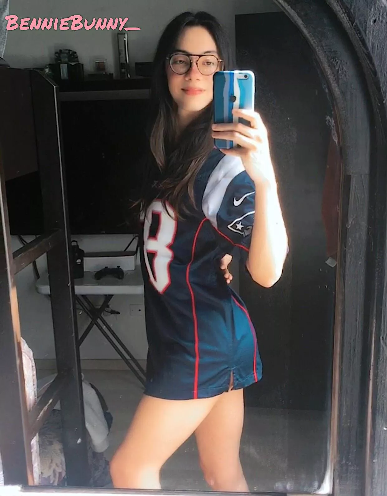 Femboy vibes with my NFL jersey 🥰🏉
