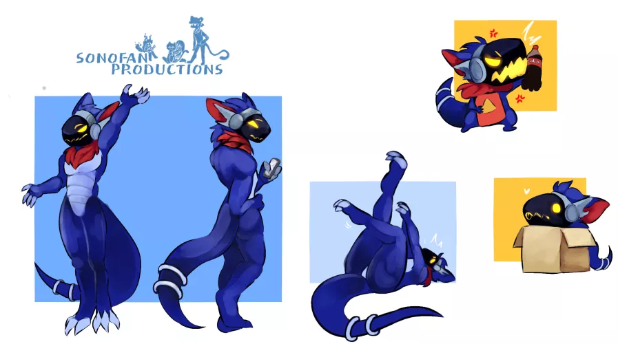 He is in da box (art by me)