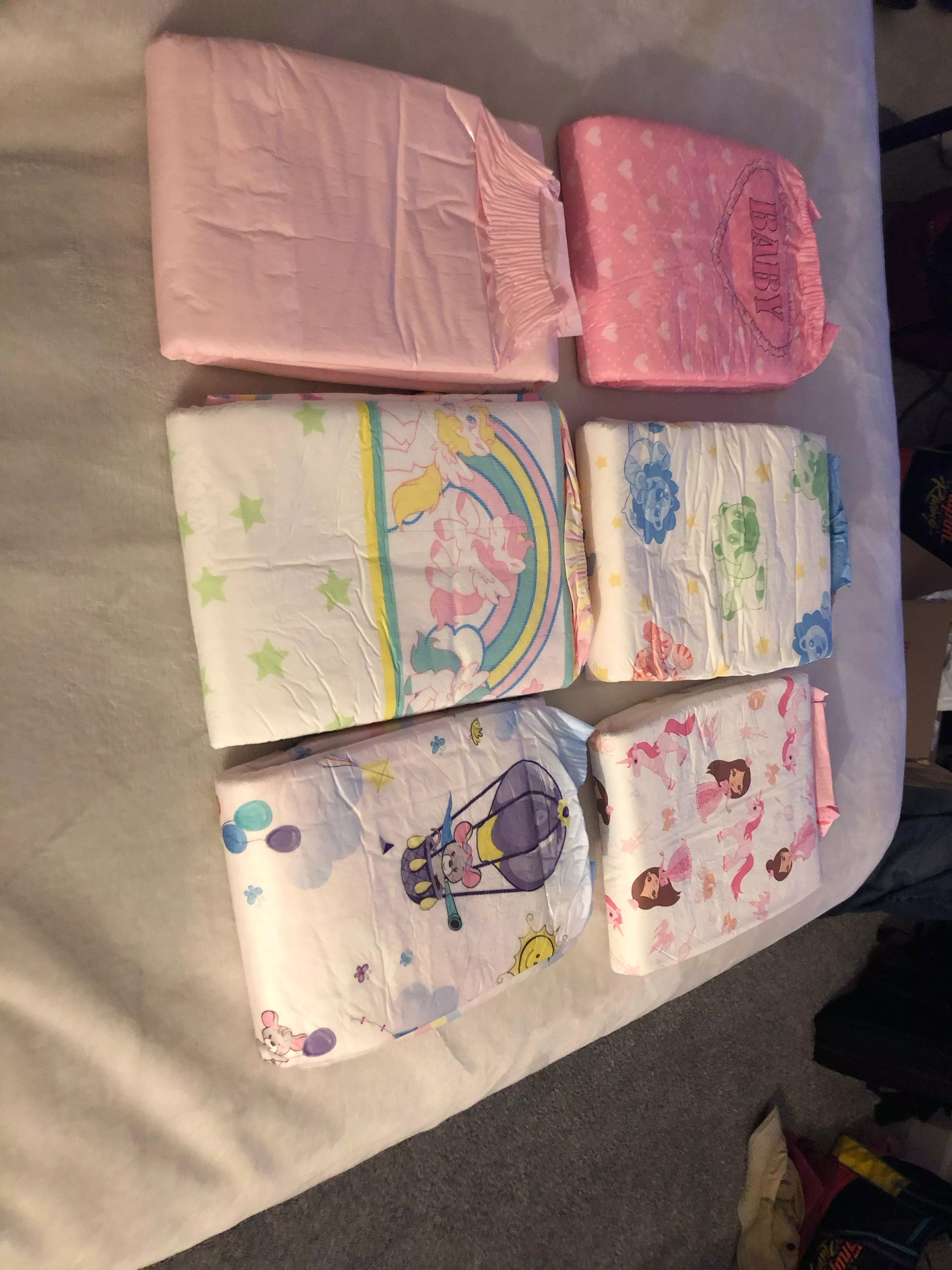 I got my first order of diapers in today trying out these first