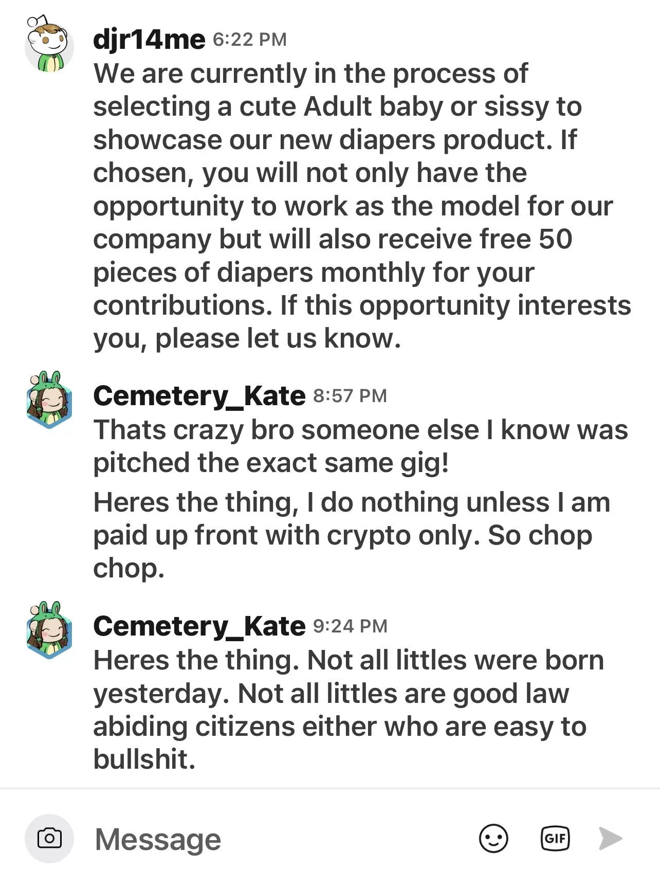 I know someone else posted a very similar message to this but here is a reminder not to a. Scam people b. Get scammed.