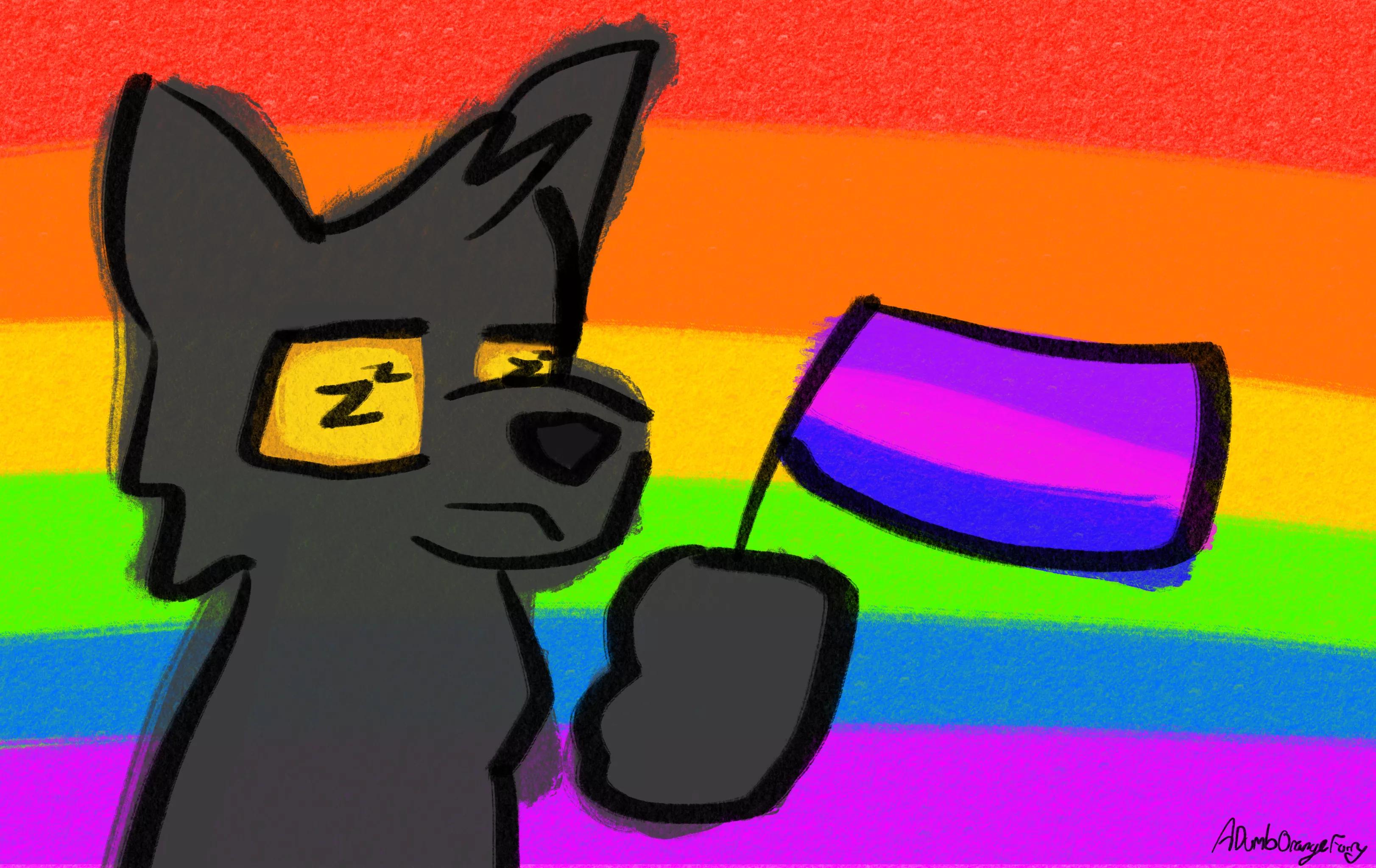 I wanna do some silly furry pride doodles! I will do EVERY reply I get, just comment your ref and what flags you want! :3