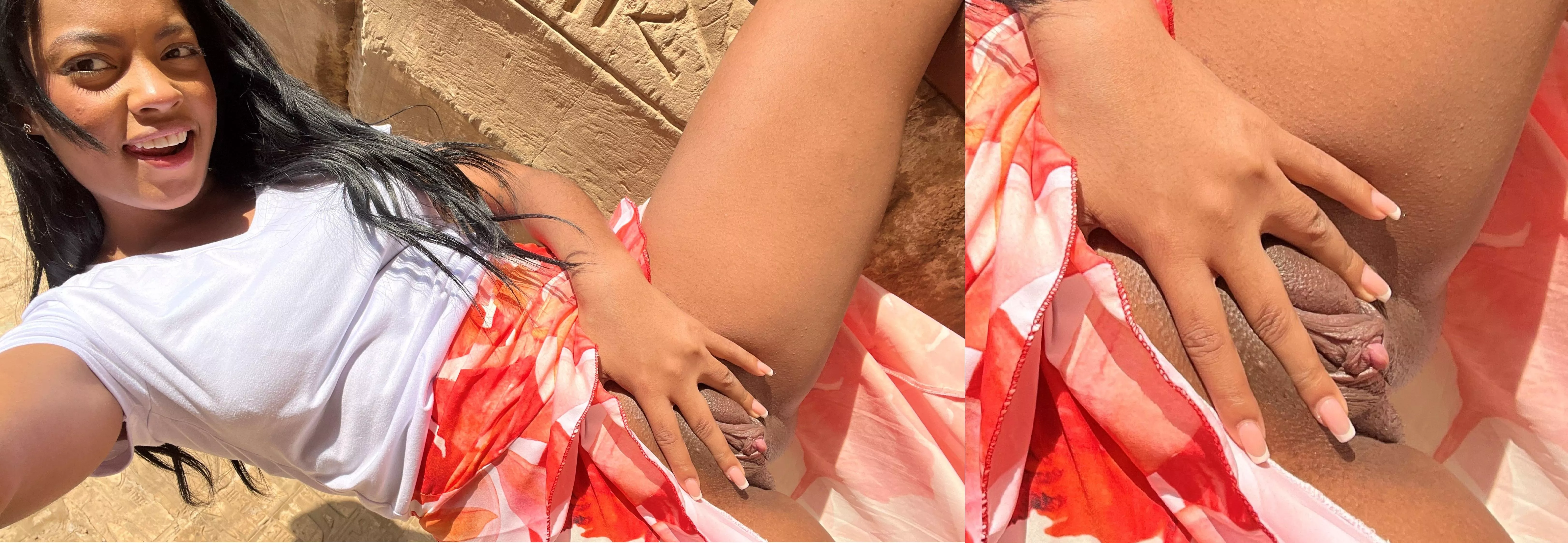 Is it obvious I like getting my clit out in public ?