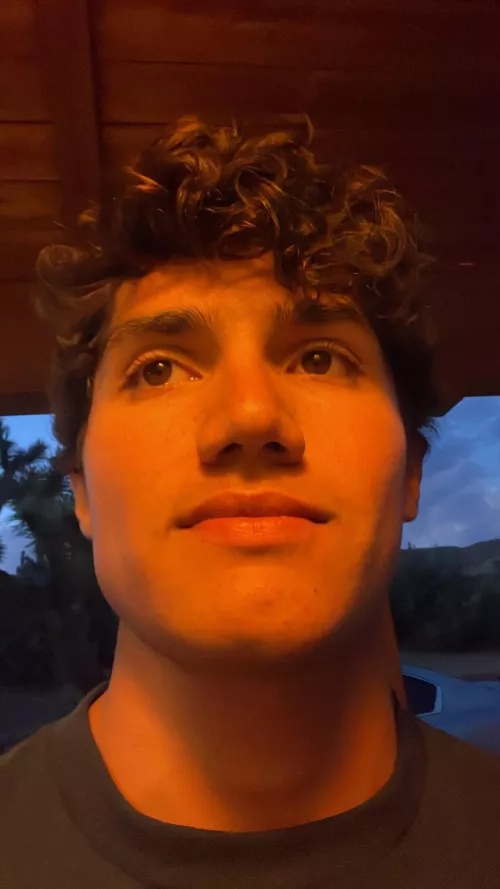 Letting the hair grow out a bit with this colder weather