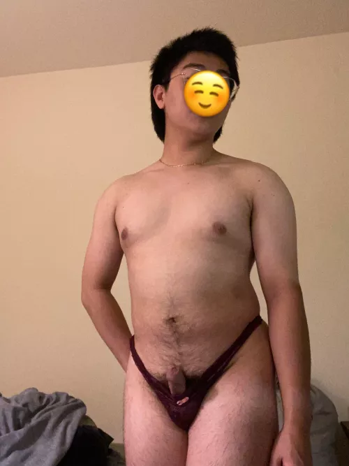 My hairy clit in VS panties 😉