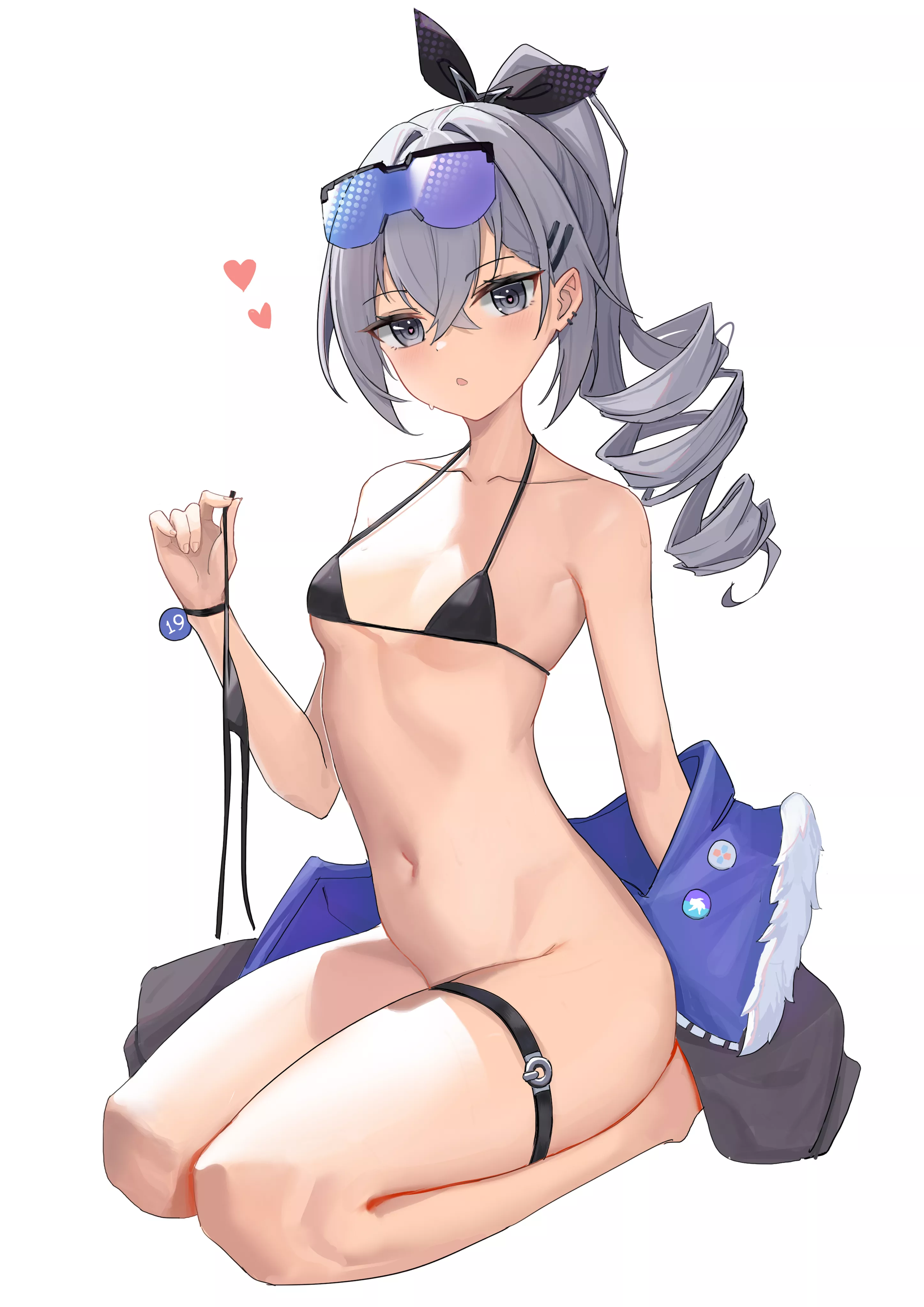 Silver Wolf bikini and bottomless (Honkai Star Rail)