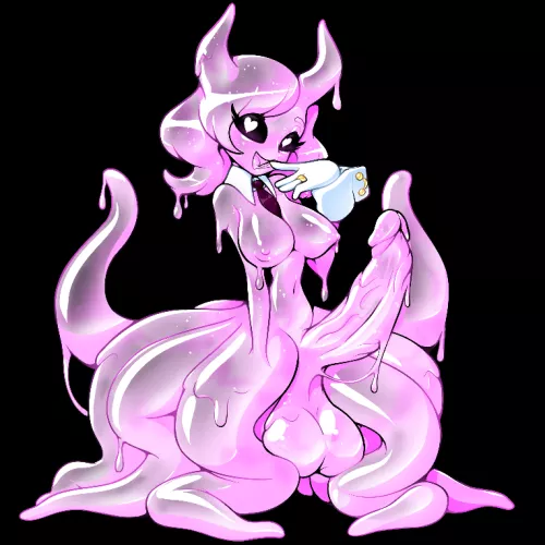 Slimy futa girl