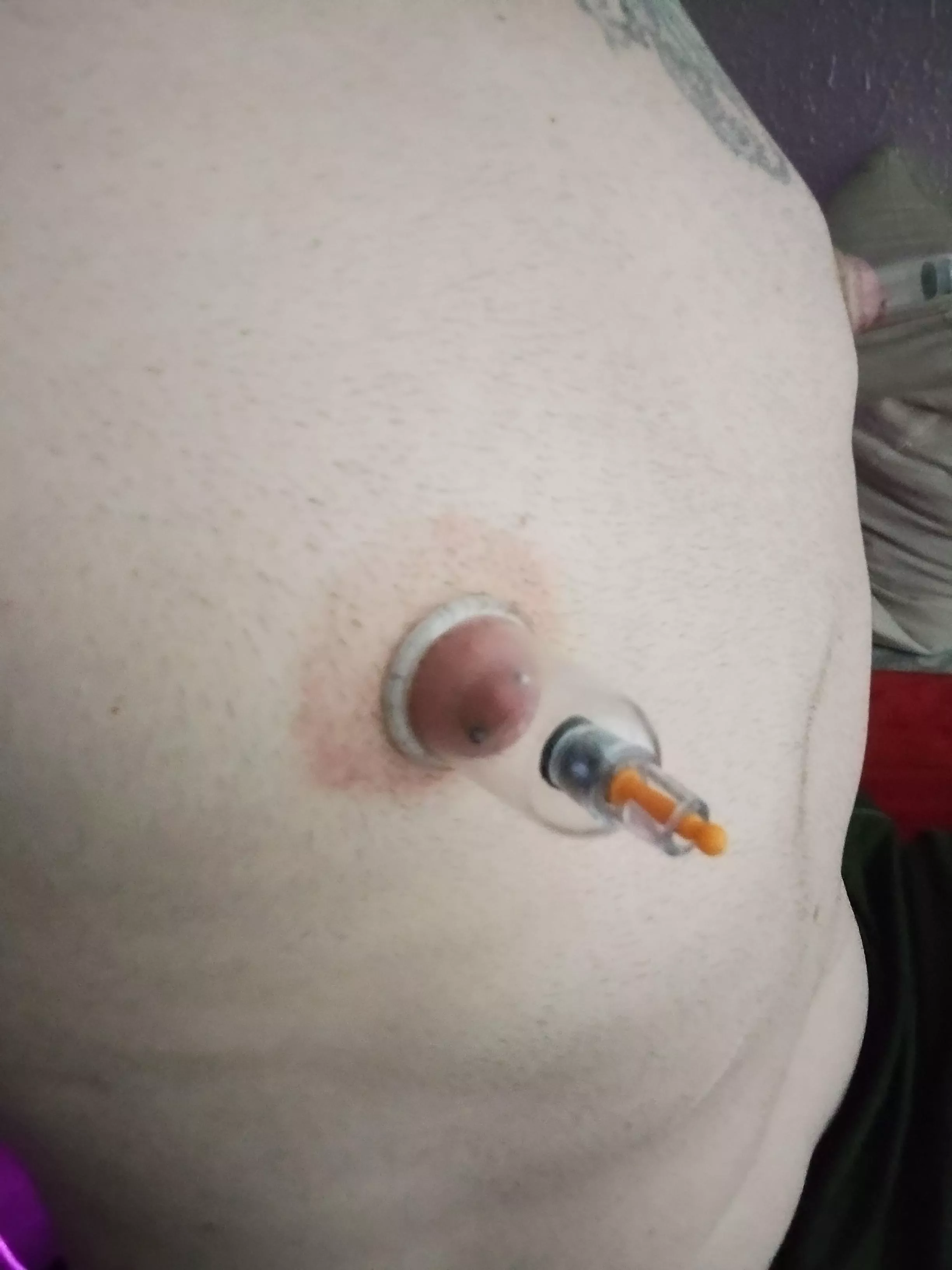 Small nipples trying to get bigger