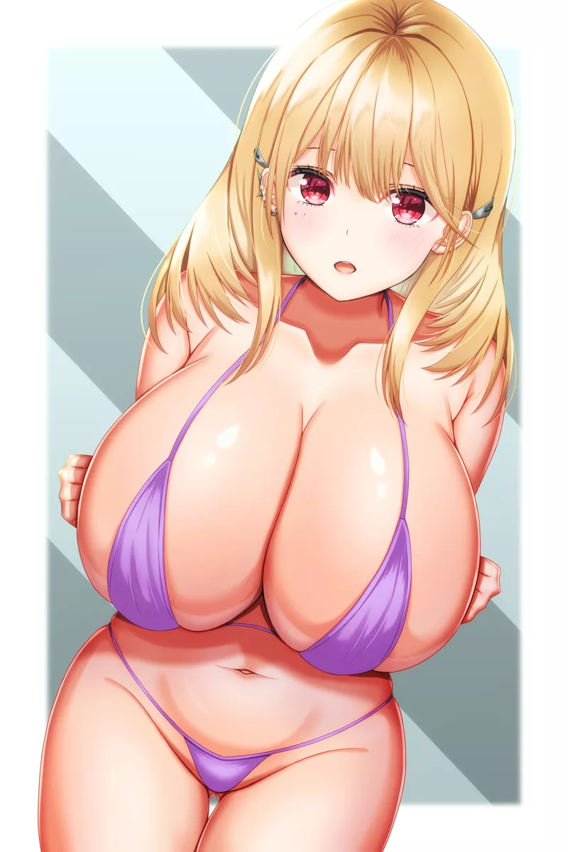 Swimsuit tia boobs [Nikke]