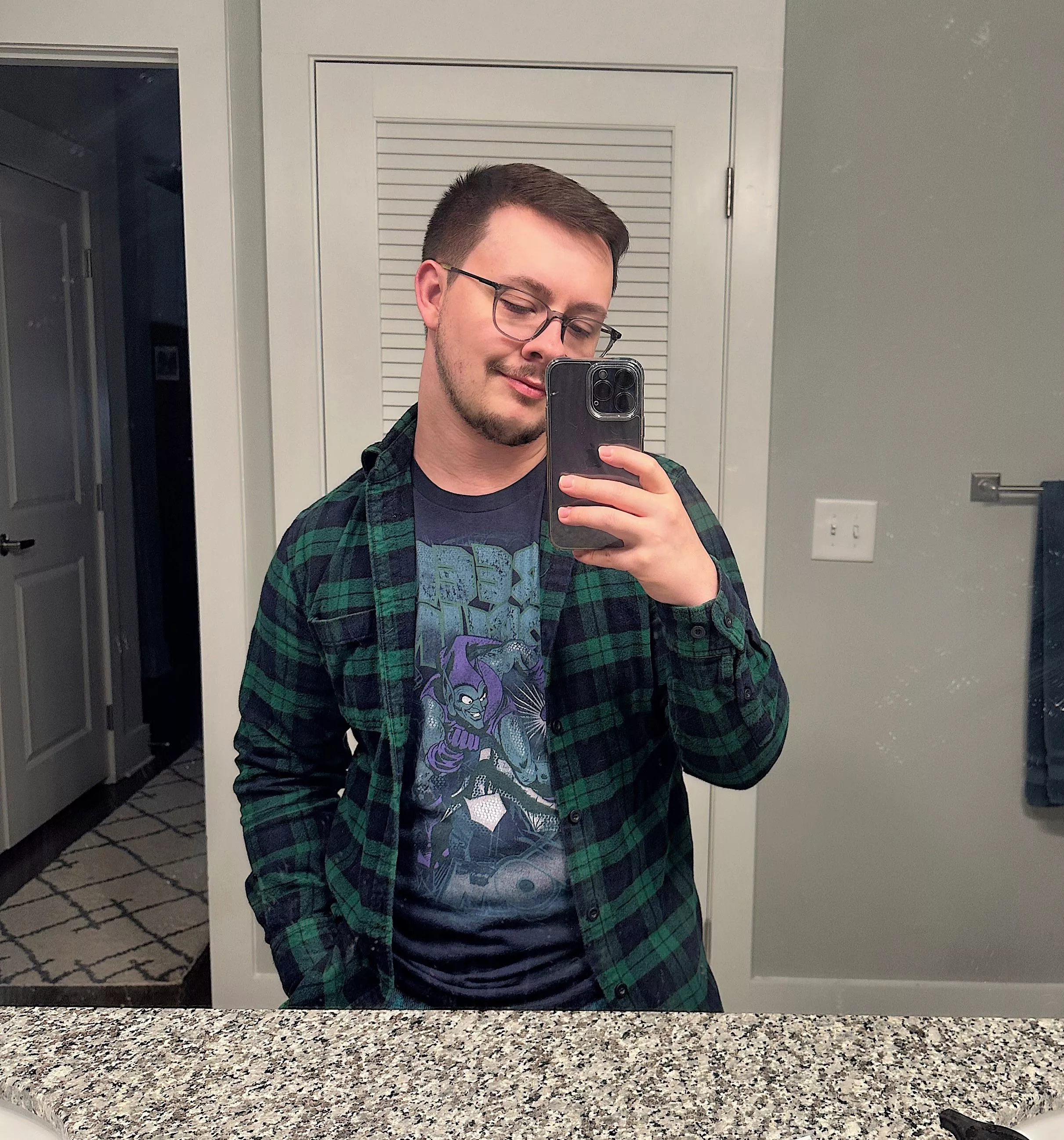 The dirty mirror adds character