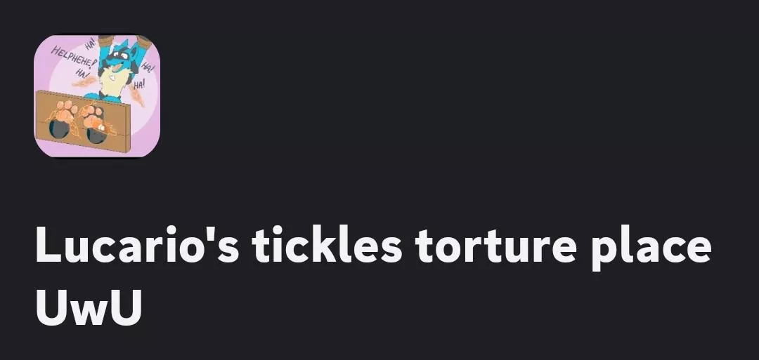 Tickles server only for ler. I am the only lee and all the rest are ler.If you are a ler and want to join to have a nice time, talk, write, send and watch arts and videos, and most of all write rp then you are welcome