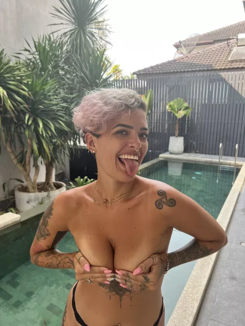 Wanna join me get wet?