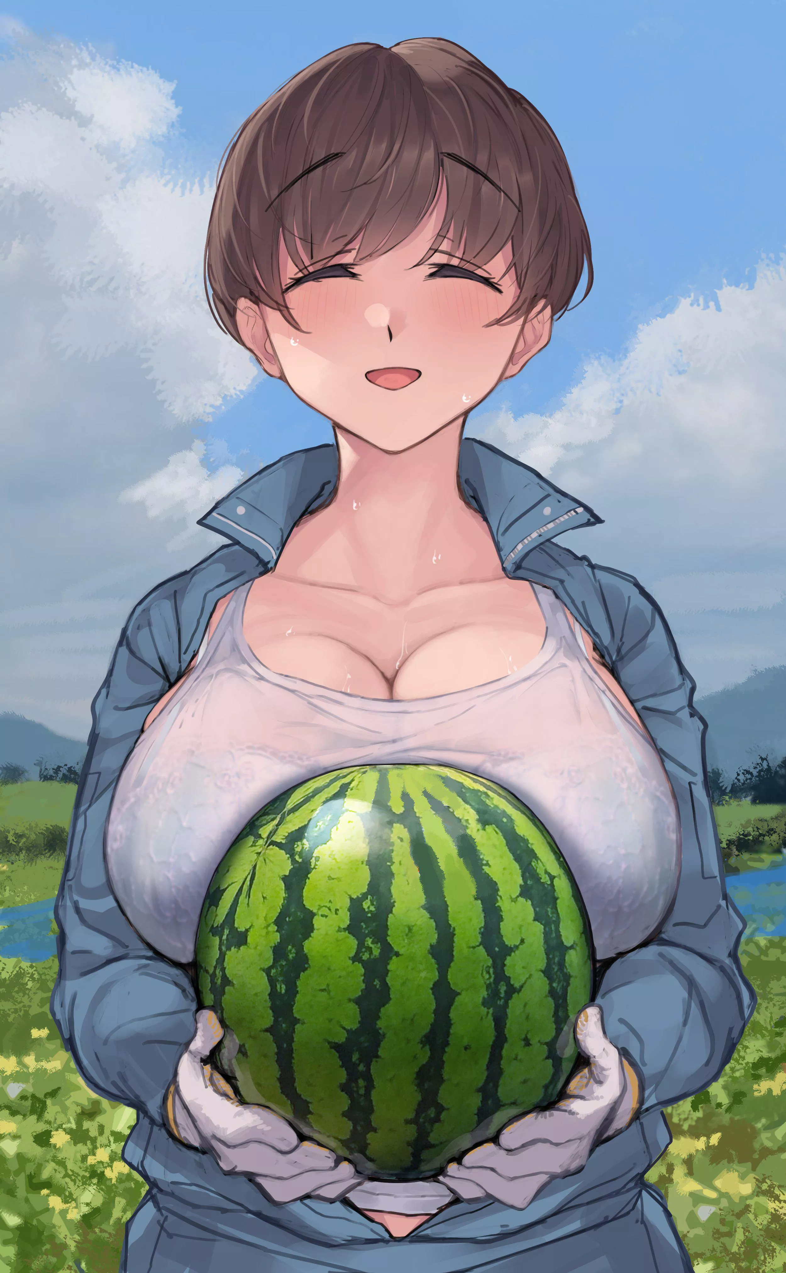 Which one is bigger that watermelon or mommy's melons?