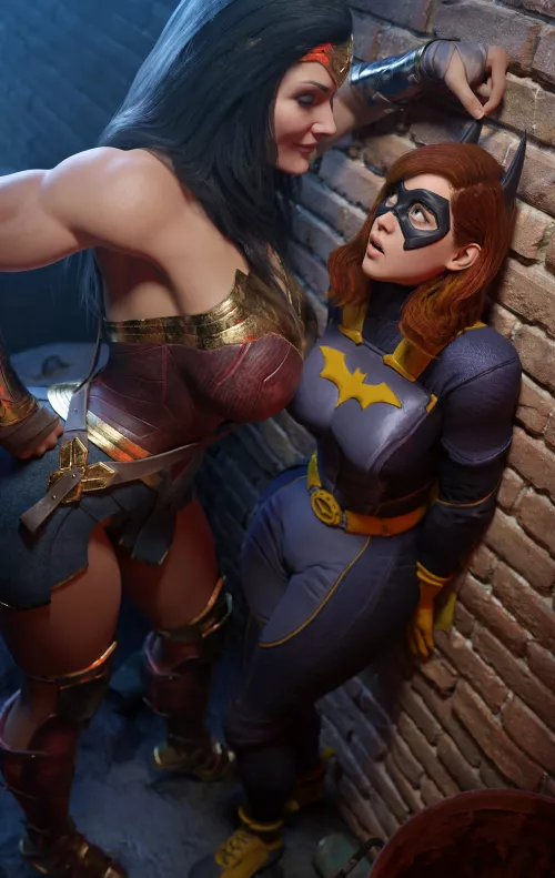 Wonder Woman bullying Batgirl for having no powers (Batesz) [DC]