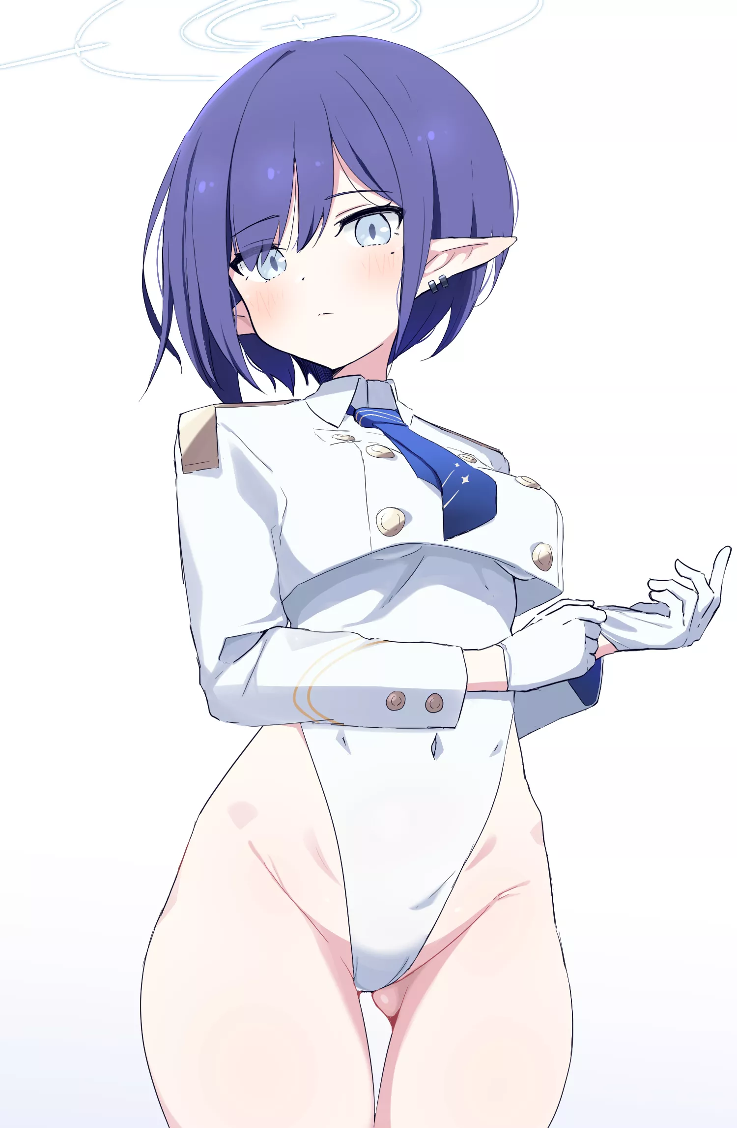 Aoi adjusting gloves [Blue Archive]