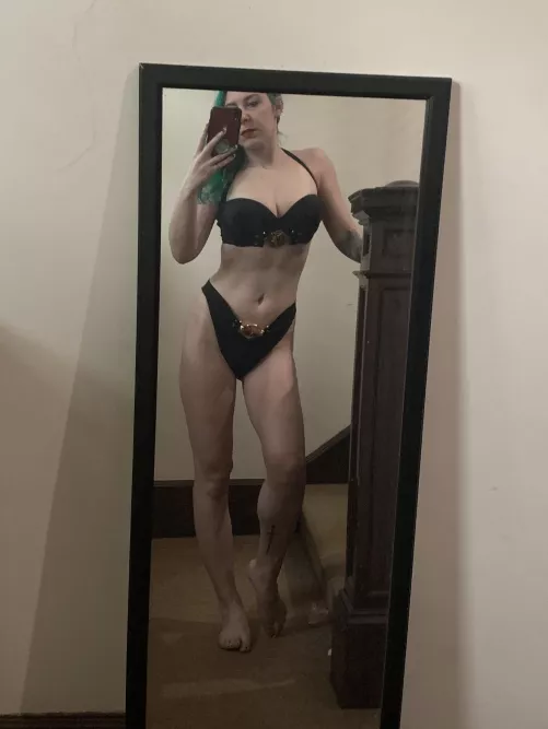 Black and gold bikini