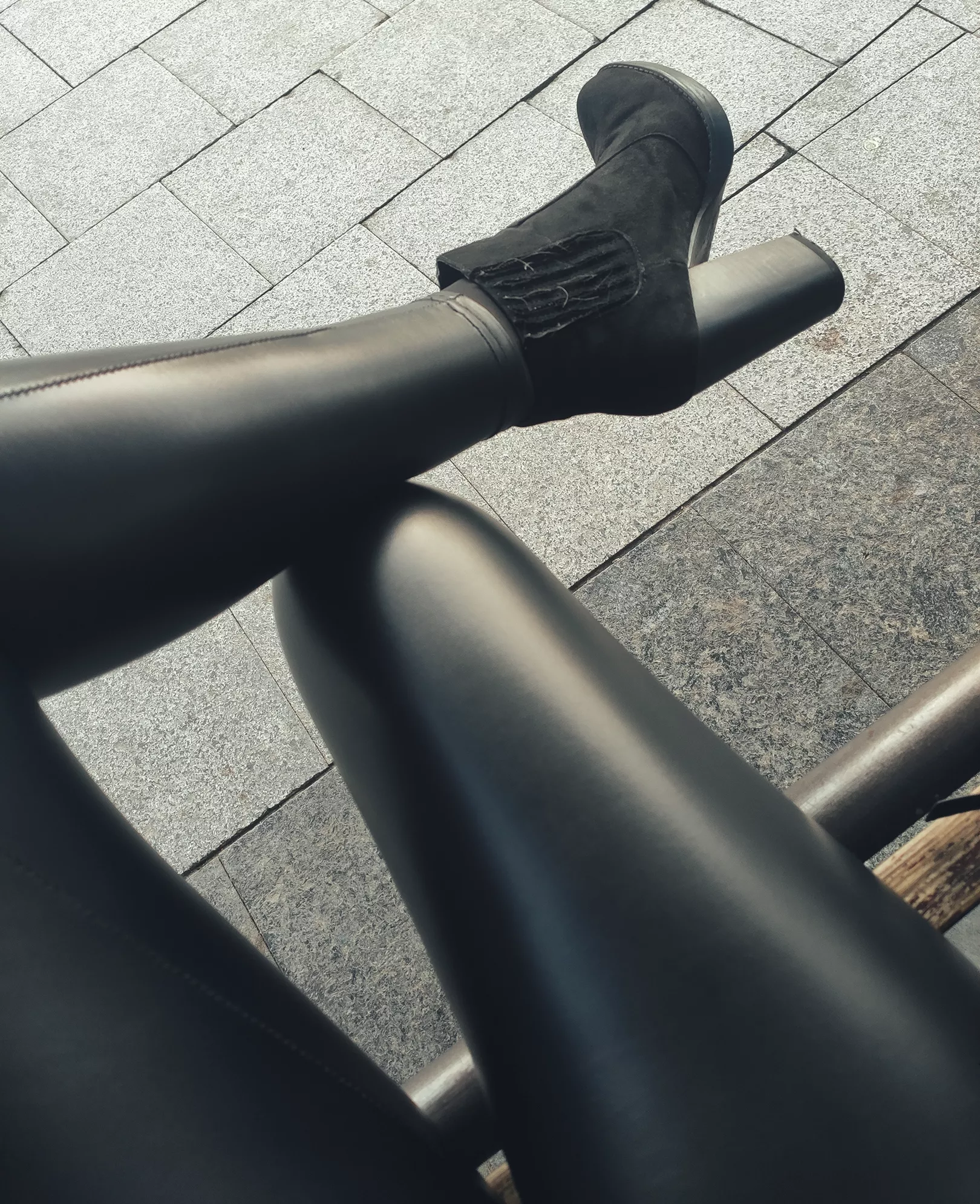 Boots and leather leggings is so hot