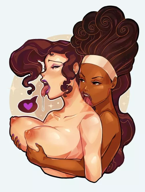 Calliope the Muse is having some fun with Megara (CinnaBarbie) [Disney, Hercules]