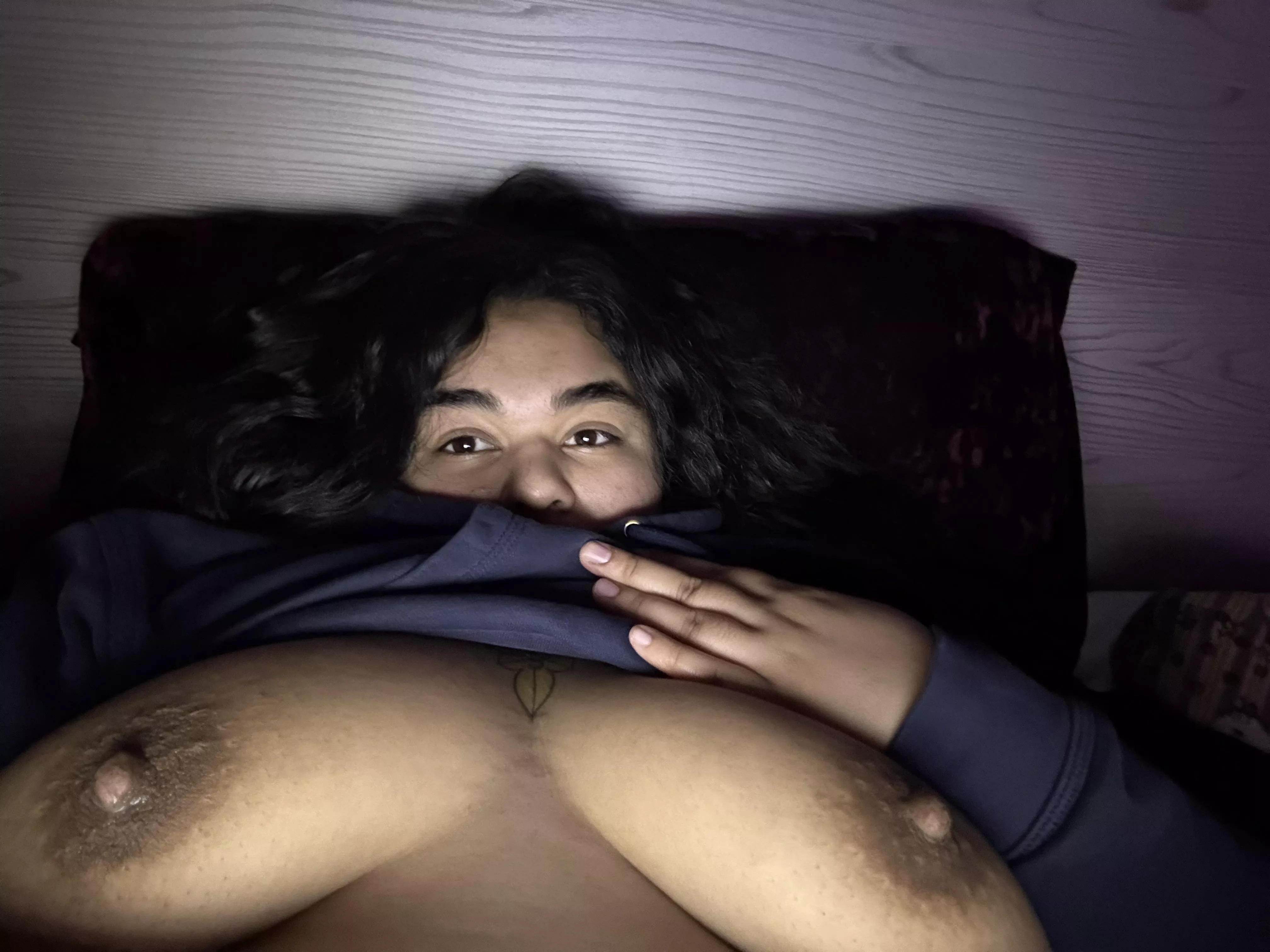 Come suck on them while we’re in bed?