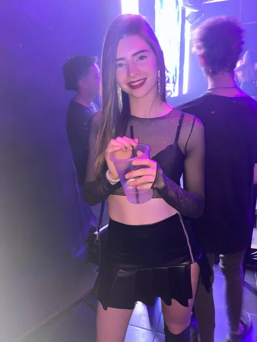 Come with me at the club